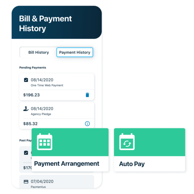 Bill and Payment history UI design