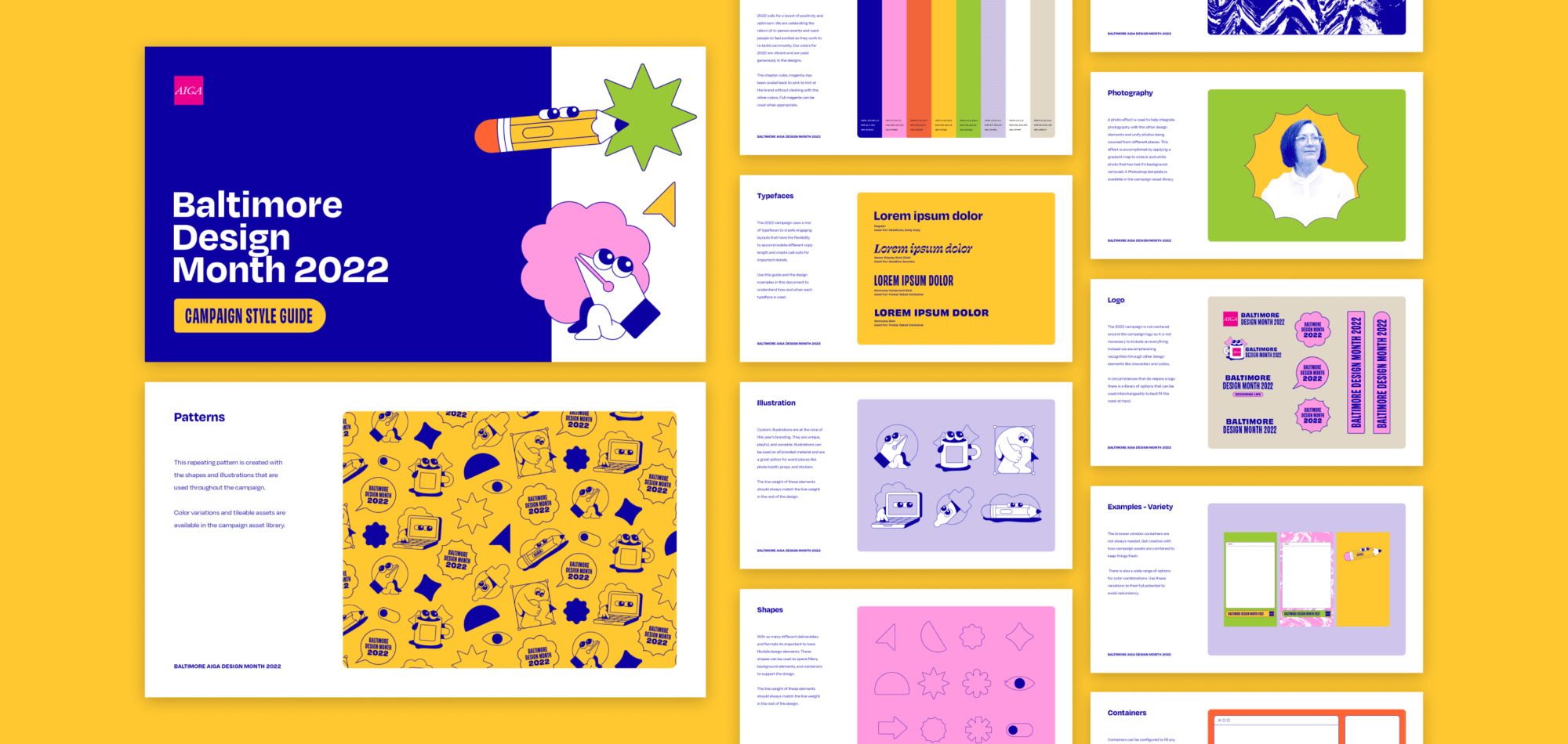 AIGA Baltimore Design Month Campaign Style Guide