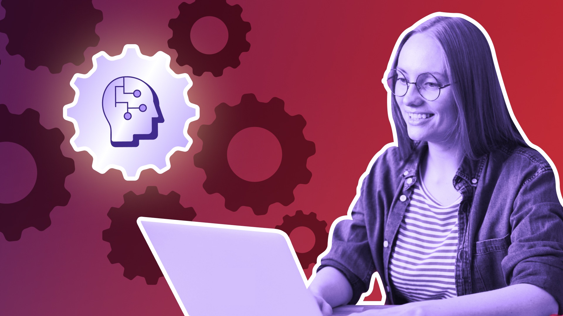 Woman at computer