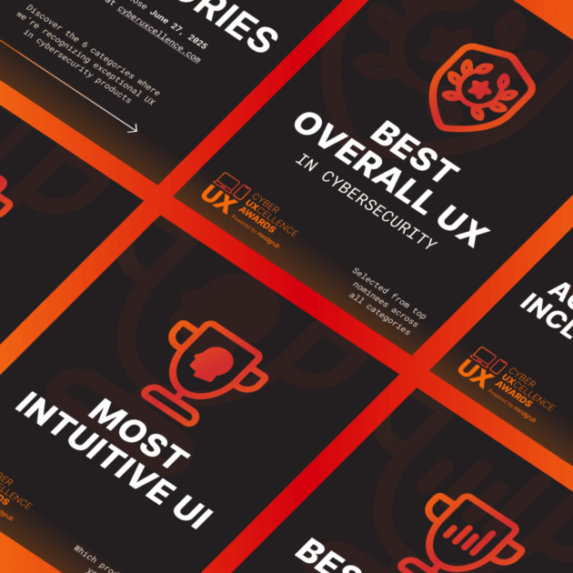 A glimpse of a few of the social posts used for the Cyber Uxcellence Awards